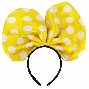 Large Mouse Style Yellow Dot Bow