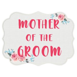 'Mother Of The Groom' Vintage UV Printed Word Board Photo Booth Sign Prop