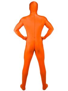 Adult Sized Second Skin Morf Suit In Orange