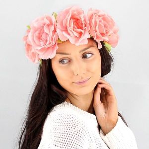 Stunning Pastel Pink Garland Flower Headband