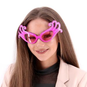 Pink Fancy Dame Edna Style Novelty Sunglasses