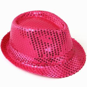 hot pink gangster hat