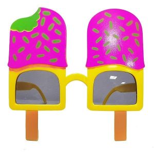 Pink & Yellow Ice Lolly Sprinkle Glasses