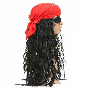 Pirate Bandanna Wig - Red