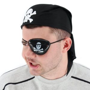 Pirate Skull and Crossbones Eye Patch