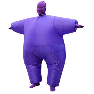 Purple Super Sumo Jumbo Morf Inflatable Fancy Dress Costume