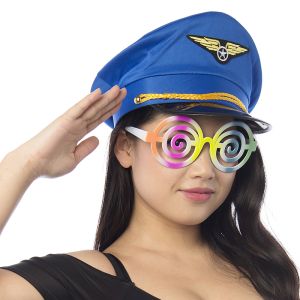 Rainbow Coloured Dizzy Eye Fun Sunglasses