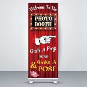 Red Curtain Showbiz ‘Photo Booth’ Pop Up Roller Banner