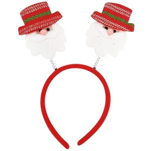 Red Santa Christmas Head Bopper Headband