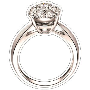 Big Diamond Engagement Ring  UV Printed Photo Booth Prop