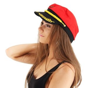 red captain's cap