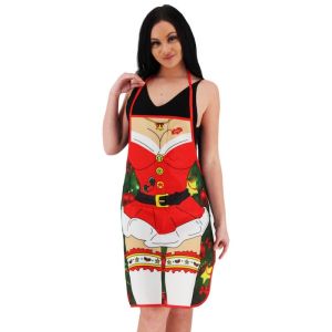 Sexy Short Mrs Claus Outfit Christmas Apron
