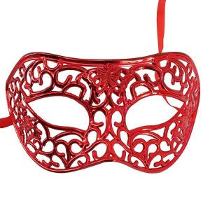 Shiny Butterfly Masquerade Mask in Red  