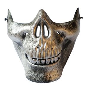 Skeleton Jaw Mask Silver