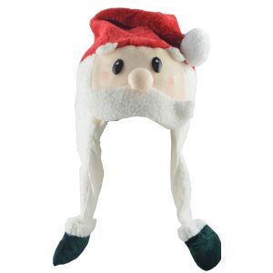 Soft Santa Face Christmas Hat