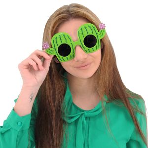 Tropical Green Cactus Sunglasses