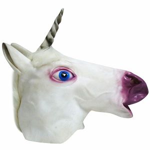 Fancy Dress Costume Unicorn Head Mask Props
