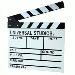 White Director's Clapperboard