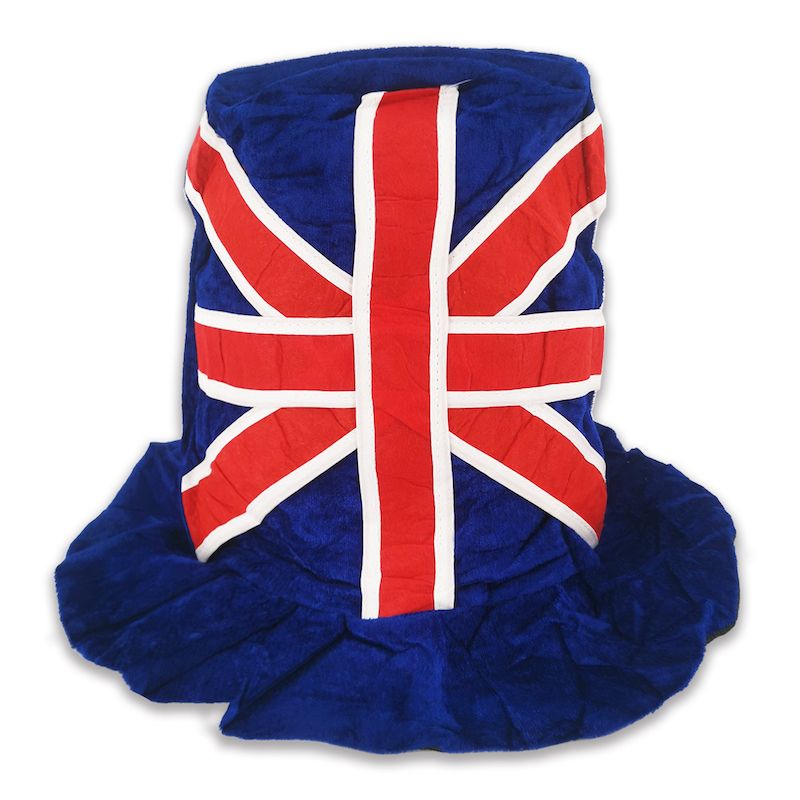 Budget Union Jack Hat - Lightweight Red, White and Blue Felt Hat ...