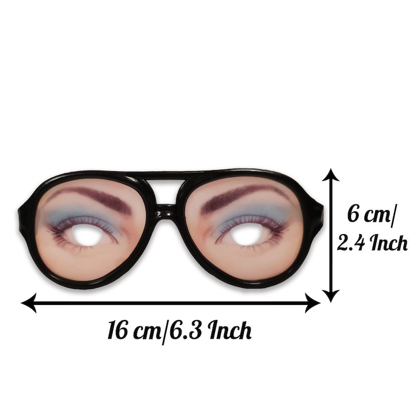 Womens Funny Eye Disguise Novelty Glasses