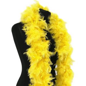 Deluxe Yellow Feather Boa – 100g -180cm