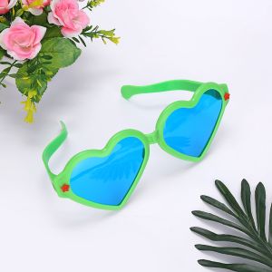 Giant Jumbo Heart Shaped Party Glasses - Green