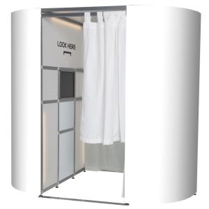 A Set Of White Gloss Photo Booth Panel Skins