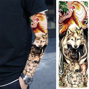 Animal Kingdom Sleeve Temporary Tattoo Body Art Transfer No. 68