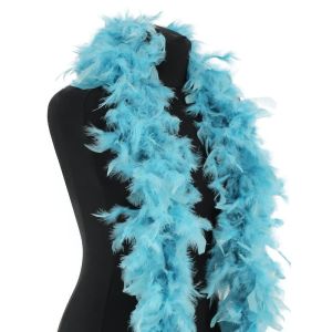 Luxury Dusty Blue Feather Boa – 80g -180cm