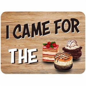 ‘I Came For The Cake’ Rectangle UV Printed Word Board Photo Booth Sign Prop