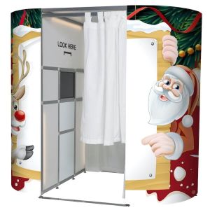 ‘Merry Christmas’ Santa & Rudolph Photo Booth Panels Skins