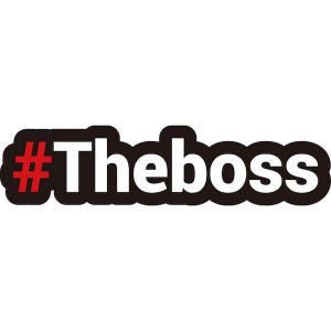 #THEBOSS Trending Hashtag Oversized Photo Booth PVC Word Board Sign
