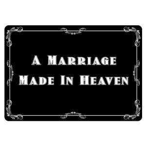 ‘A Marriage Made in Heaven’ Vintage Style Photo Booth Prop