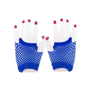 Adult Blue Fish Net Short Gloves