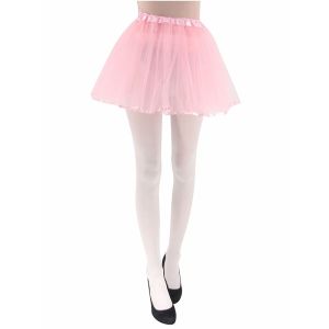 Adult - Light Pink Tutu Skirt with Ribbon Trim