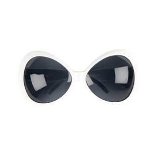 Cool Chicks 60's Giant Sunglasses White