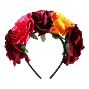 Beautiful Mixed Colour Garland Flower Crown Headband