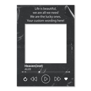 CUSTOM Music Lover’s Printed Posing Frame – No. 082