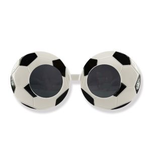 Black & White Round Football Novelty Sunglasses