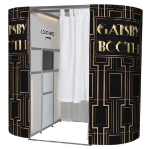 Black With Gold ‘Gatsby Booth’ Photo Booth Panels Skins