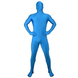 Adult Sized Second Skin Morf Suit In Blue
