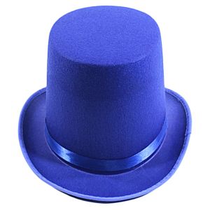 Gentleman's Felt Top Hat in Royal Blue
