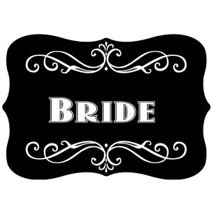 ‘Bride’ Vintage Style Photo Booth Prop
