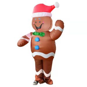 Christmas Gingerbread Man Inflatable Fancy Dress Costume