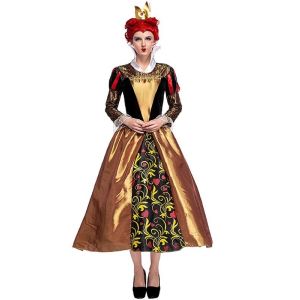 Classic Royal Red Queen Fancy Dress Costume UK 8