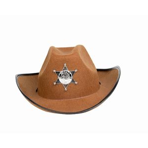 Cowboy Sheriff Hat Brown