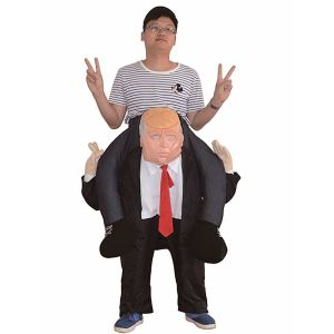 Donald Trump Ride Inflatable Joke Illusion Fancy Dress Costume