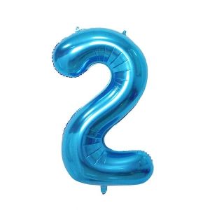 Extra Large size 40 Inch Inflatable Blue Balloon Number 2