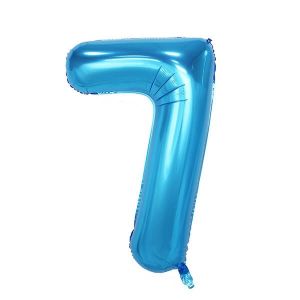 Extra Large size 40 Inch Inflatable Blue Balloon Number 7