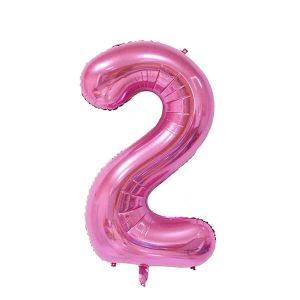 Extra Large size 40 Inch Inflatable Pink Balloon Number 2